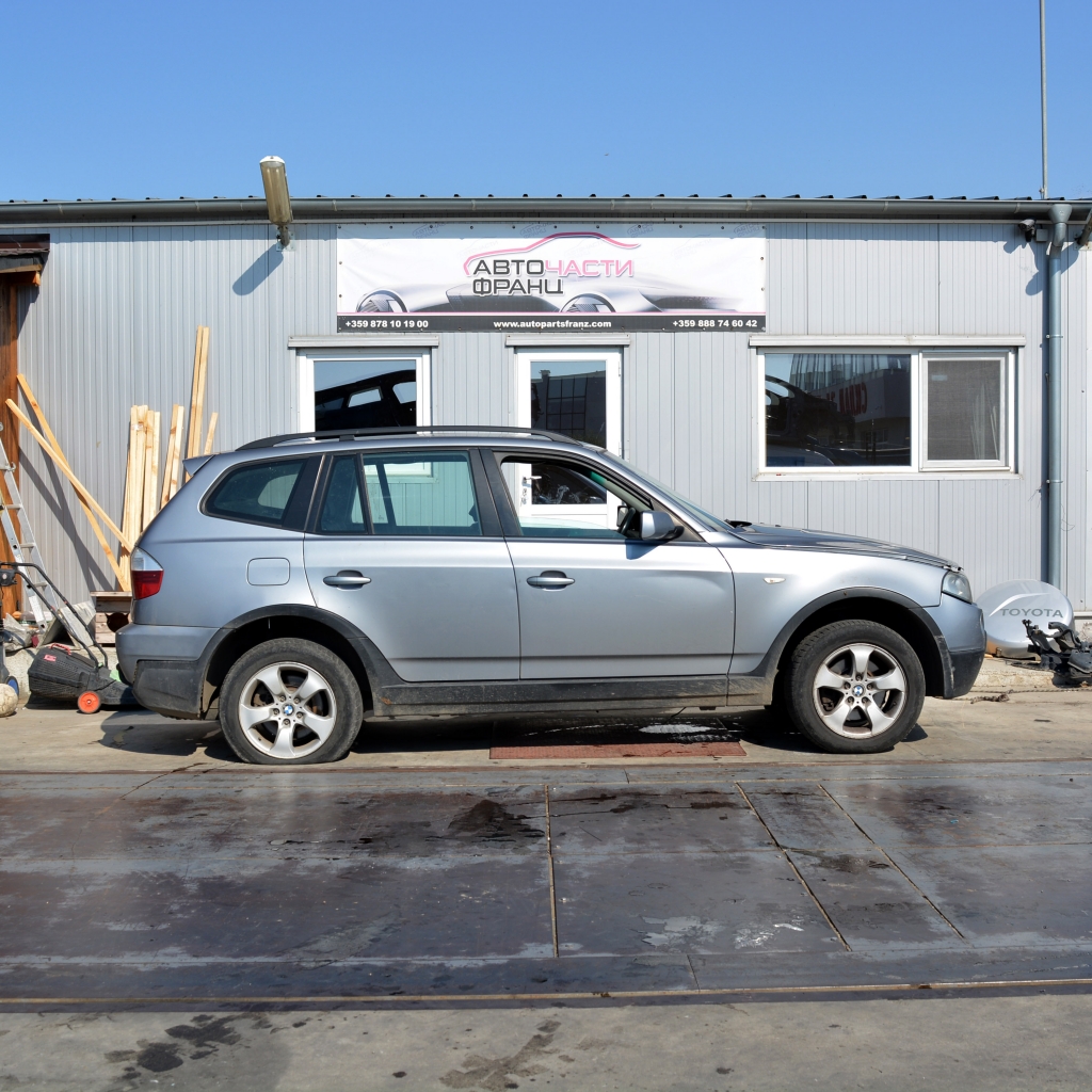 BMW X3 E83 2.0 D 110 киловата 150 конски сили. Код на мотора 204D4. Ръчна скоростна кутия 6 степена. Алуминиеви джанти 17 цола
