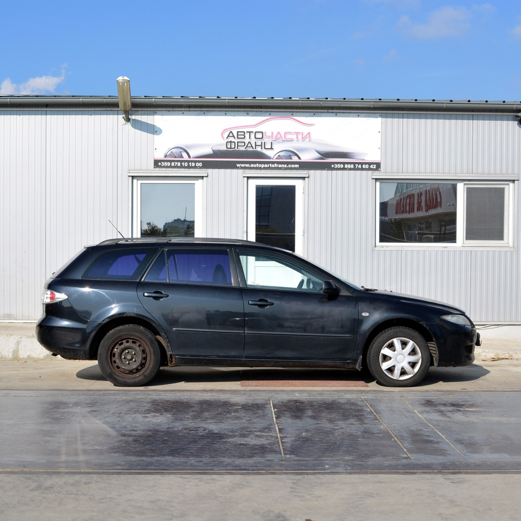 Mazda 6 2.0 DI 100 киловата 136 конски сили. Код на мотора RF. Ръчна скоростна кутия 5 степенна. 15 цолови джанти