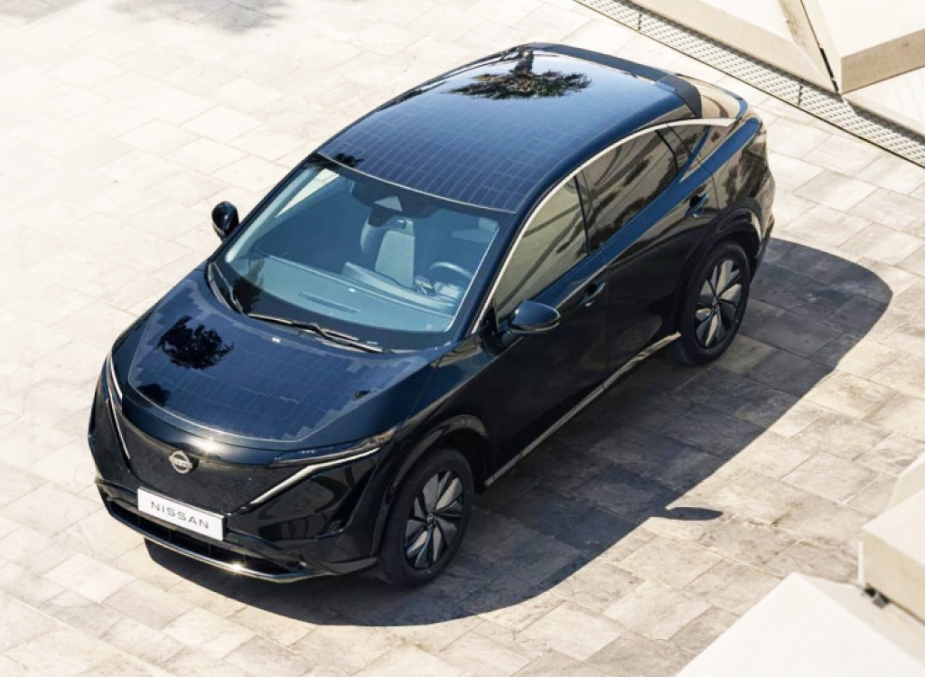 Кросоувърът Nissan Ariya се превърна в соларен автомобил