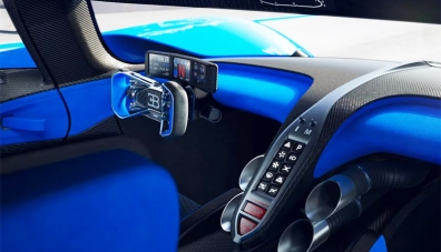 Интериорът на новия Bugatti Bolide 