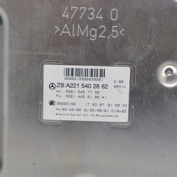 Преден SAM модул Mercedes S-Class W221 3.5 i 272 конски сили A2215402862