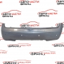 Задна броня Nissan Micra K12 1.5 DCI 2405120 след 2005 г.