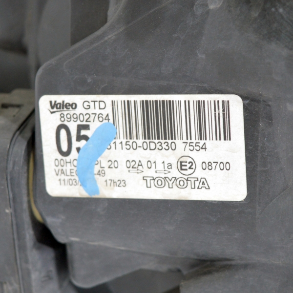 Ляв фар Toyota Yaris 1.3 i 99 конски сили 81150-0D330