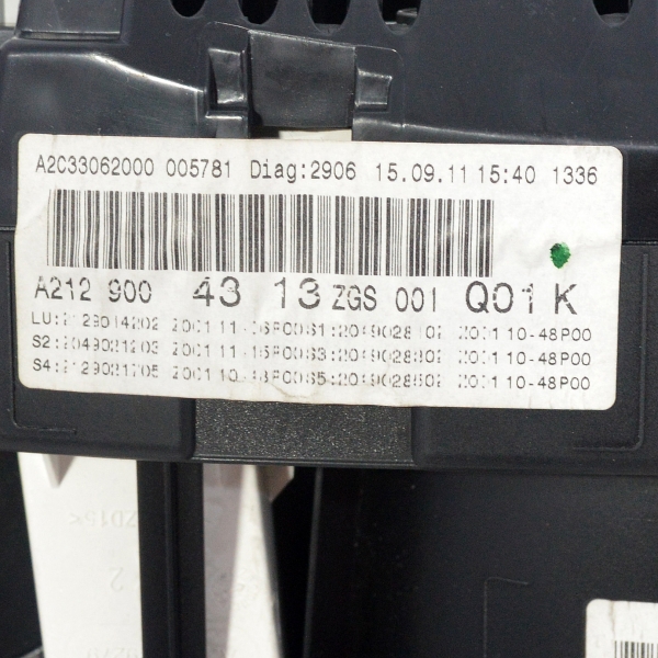 Километражно табло Mercedes E Class W212 2.2 CDI A2129004313 2011г