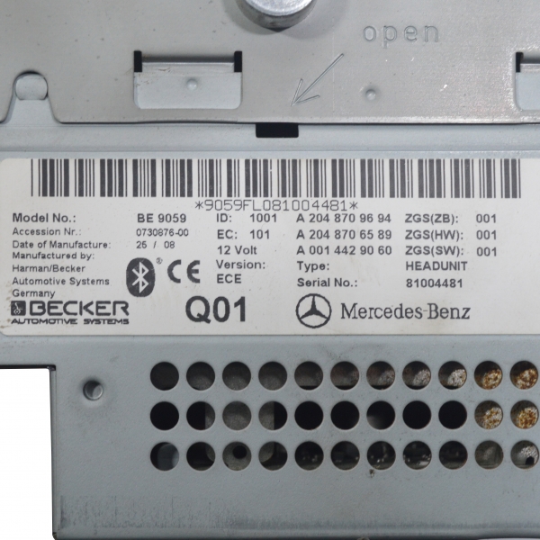 GPS навигация Mercedes C class W204 2.2 CDI 170 конски сили A2048709694