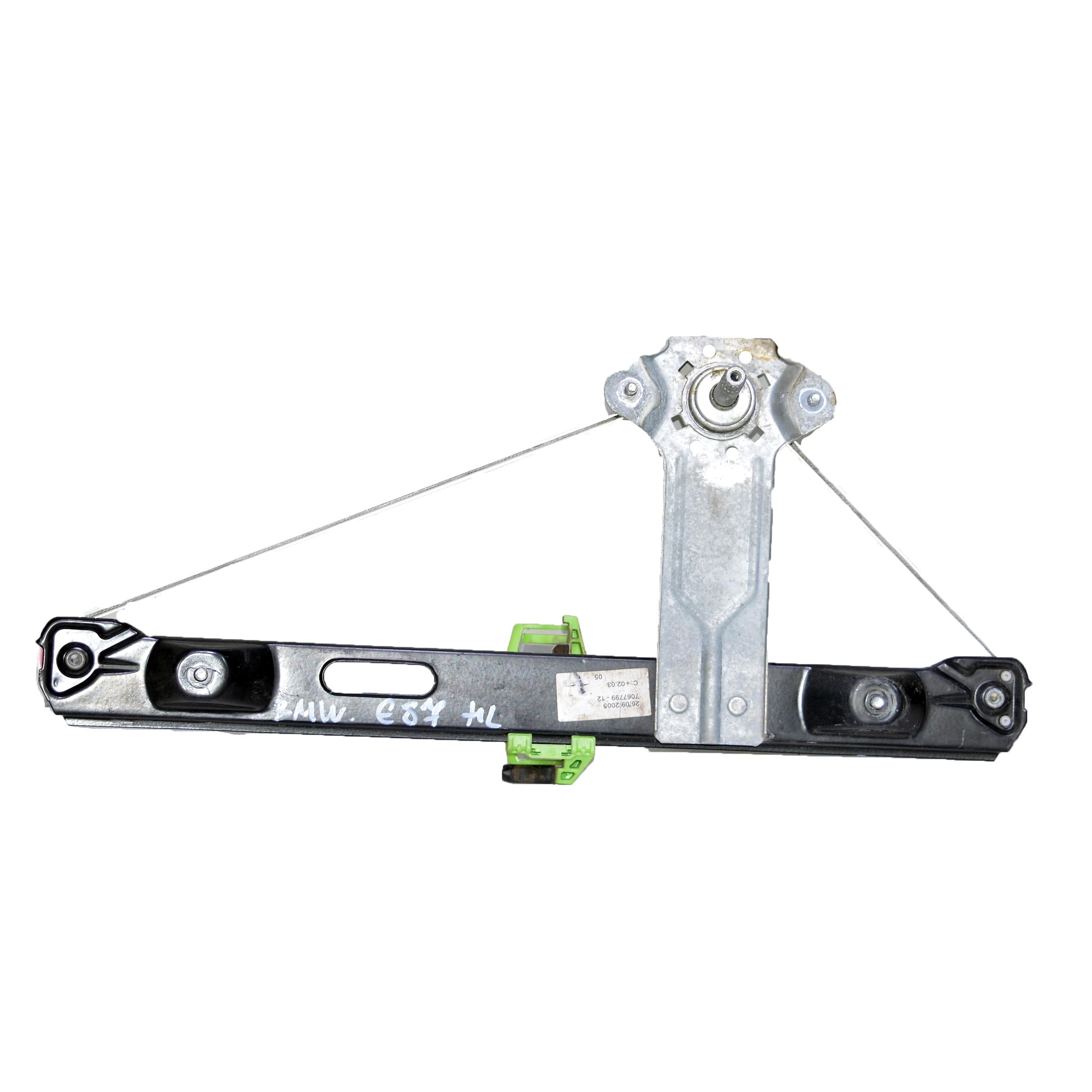 Заден ляв механичен стъклоповдигач BMW E87 2.0 i 129 конски сили