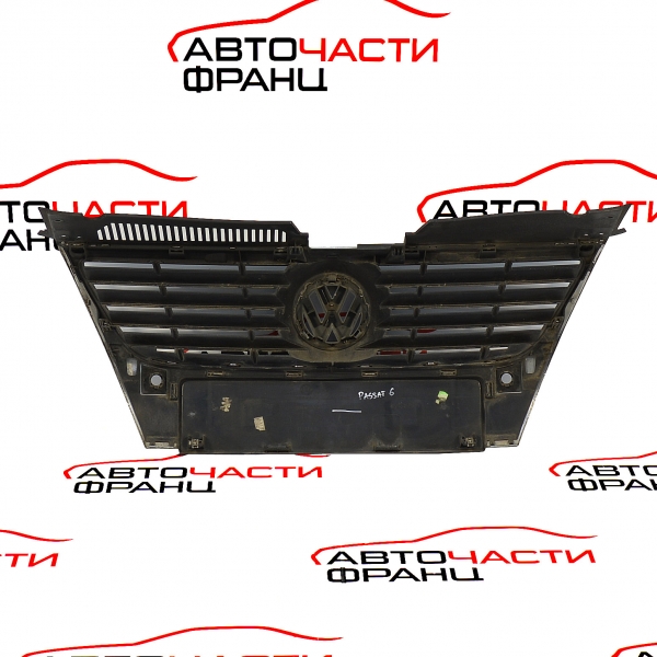Решетка предна броня VW Passat VI 2.0 FSI 150 конски сили 3C0853651B 2006г