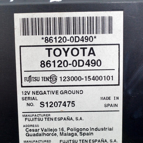 Радио CD Toyota Yaris 1.3 VVTi 100 конски сили 86120-0D490