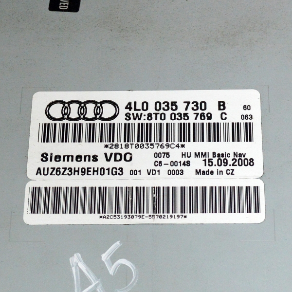 GPS навигация Audi A5 3.0 TDI 240 конски сили 4L0035730B