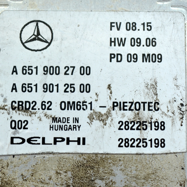 Компютър запалване Mercedes E Class W212 2.2 CDI 204 конски сили A6519002700