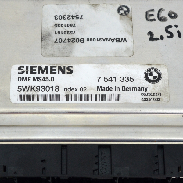 Компютър запалване BMW E60 2.5 i 192 конски сили 7541335