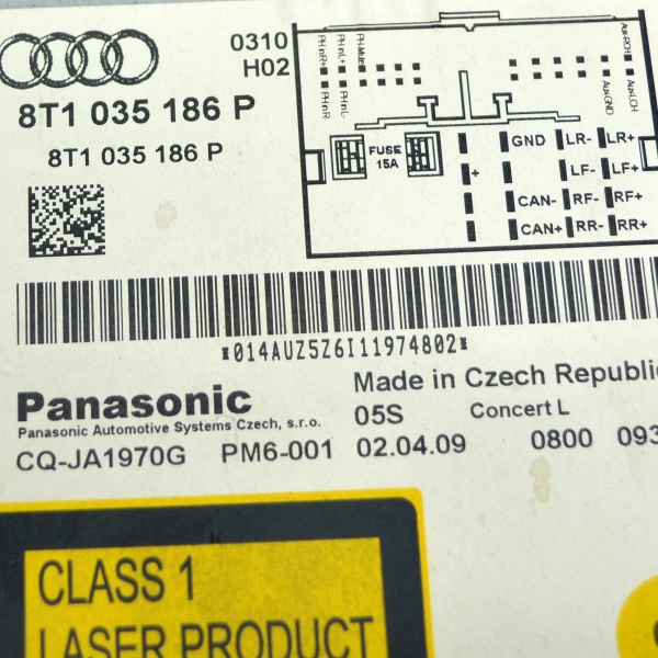 Радио CD Audi A5 3.0 TDI 240 конски сили 8T1035186P