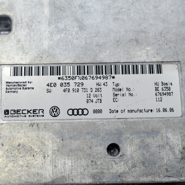 Модул навигация Audi A6 3.0 TDI 233 конски сили 4E0035729
