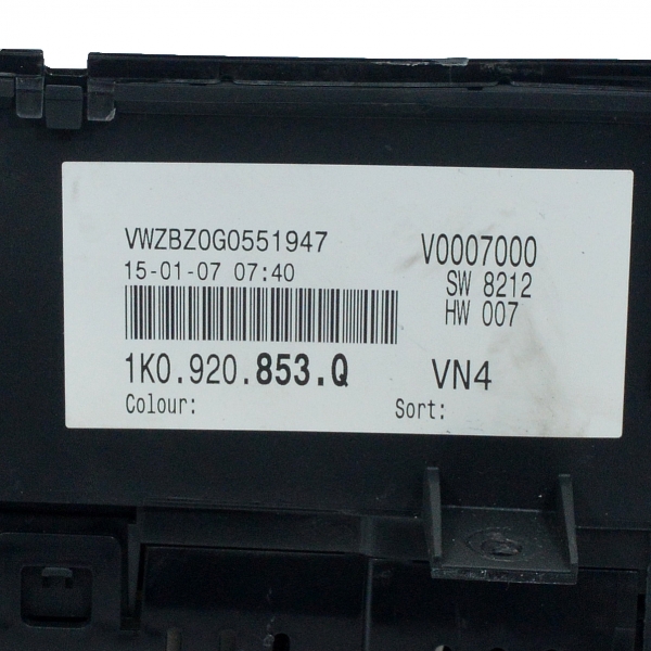 Километражно табло VW Golf 5 1.9 TDI 105 конски сили 1K0920853Q