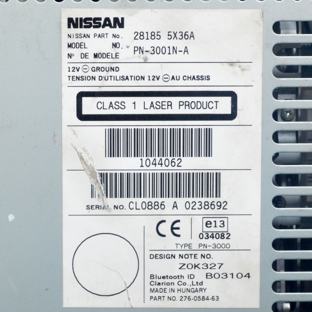 Радио CD Nissan Pathfinder 2.5 DCI 4WD 171 конски сили 281855X36A