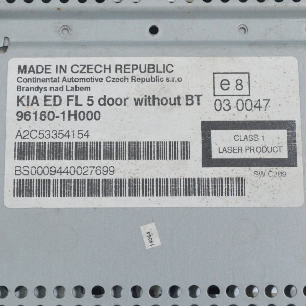 Радио CD Kia Ceed 1.6 CRDI 116 конски сили 96160-1H000