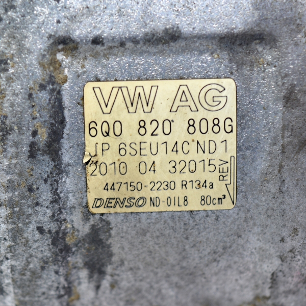 Компресор климатик Skoda Fabia 1.2 i 6Q0820808G 6 писти