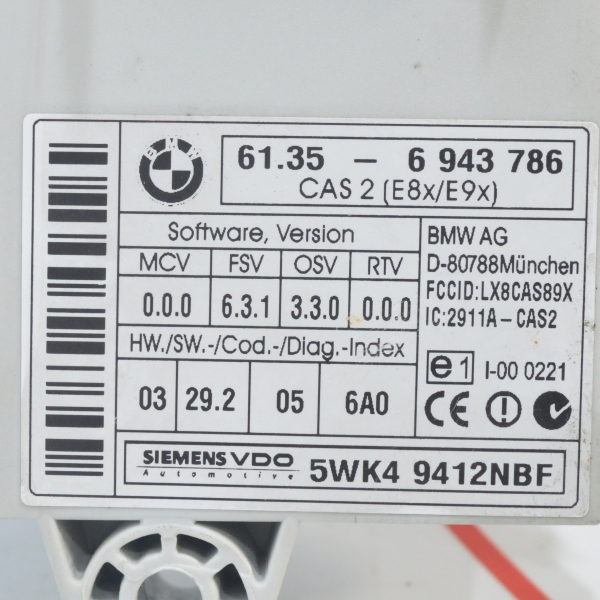 CAS модул BMW E60 3.0 D 231 конски сили 61356943786