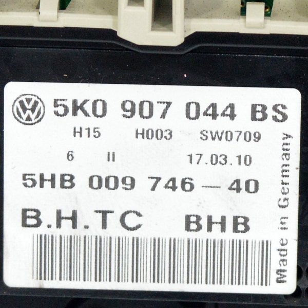 Панел климатроник VW Golf 6 1.6 TDI 105 конски сили 5K0907044BS