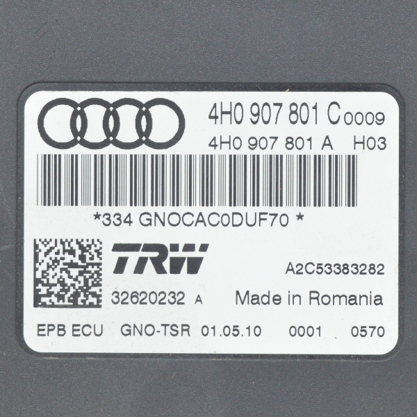 Модул ръчна спирачка Audi A8 4.2 TDI 351 конски сили 4H0907801C 2010г