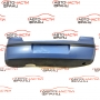 Задна броня VW Polo 1.4 16V 101 конски сили