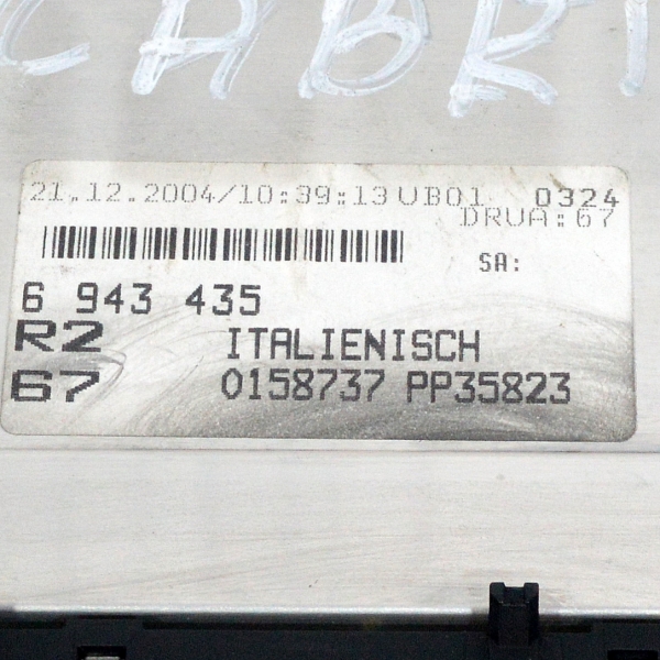 Радио CD BMW E46 cabrio 2.0 i 143 конски сили 65126943435-01