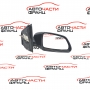 Дясно огледало  VW Polo 1.4 16V 101 конски сили 6Q0857934    7 кабела