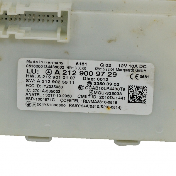 Модул Keyless Go Mercedes A Class W176 A 45 AMG 381 конски сили A2129009729 2016г