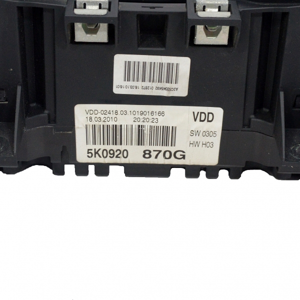 Километражно табло VW Golf 6 1.6 TDI 105 конски сили 5K0920870G