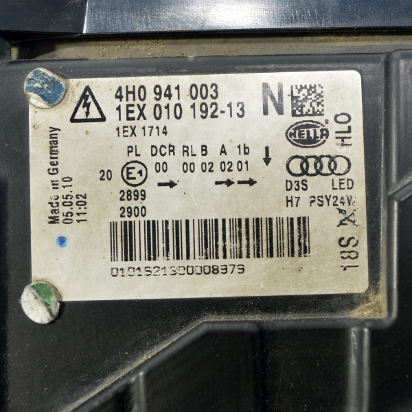 Ляв фар ксенон Audi A8 4.2 TDI 351 конски сили 4H0941003N 2010г
