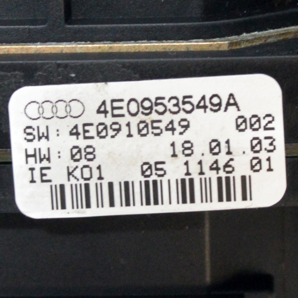 Лостчета светлини чистачки автопилот Audi A8 4.2 FSI 350 конски сили 4E0953549А