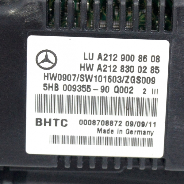 Панел климатроник Mercedes E Class W212 2.2 CDI  A2129008508  2011г