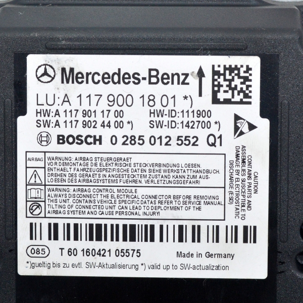 AIRBAG модул Mercedes A Class W176 A 45 AMG A1179001801 2016г