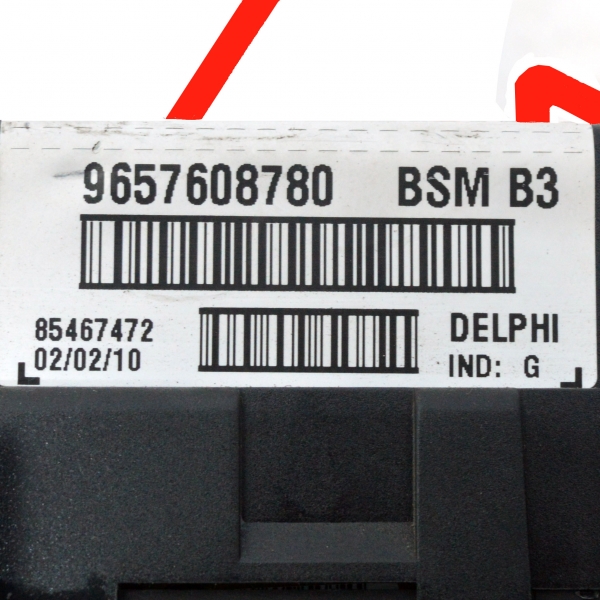 BSM модул Peugeot 206 1.4 i 75 конски сили 9657608780