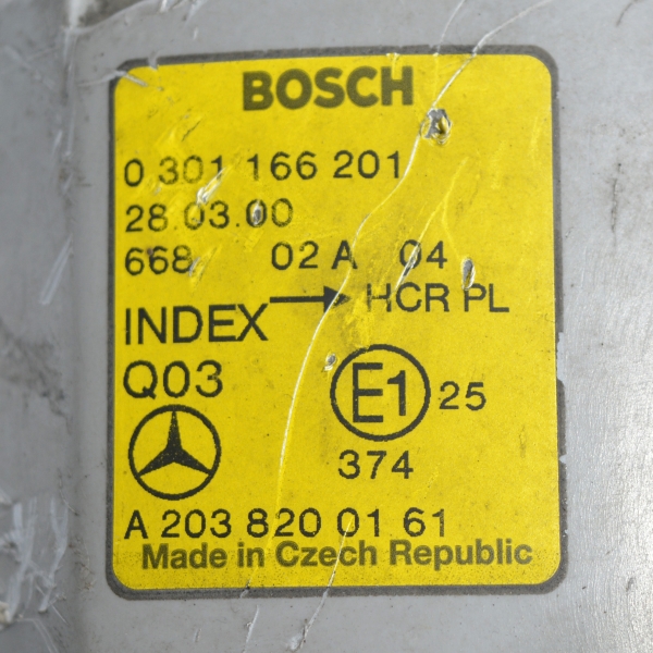 Ляв фар пневматичен Mercedes C class W203 2.2 CDI A2038200161 2000-2004г