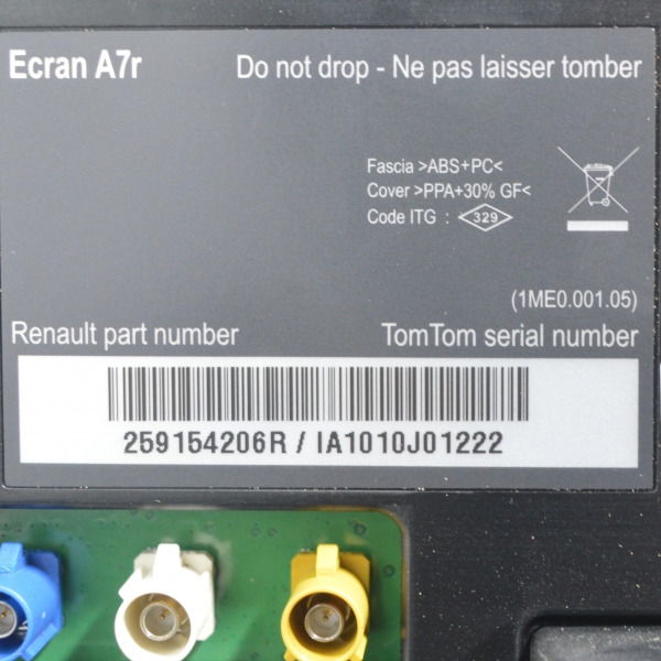 Дисплей навигация Renault Scenic III 1.9 DCI 131 конски сили 259154206R