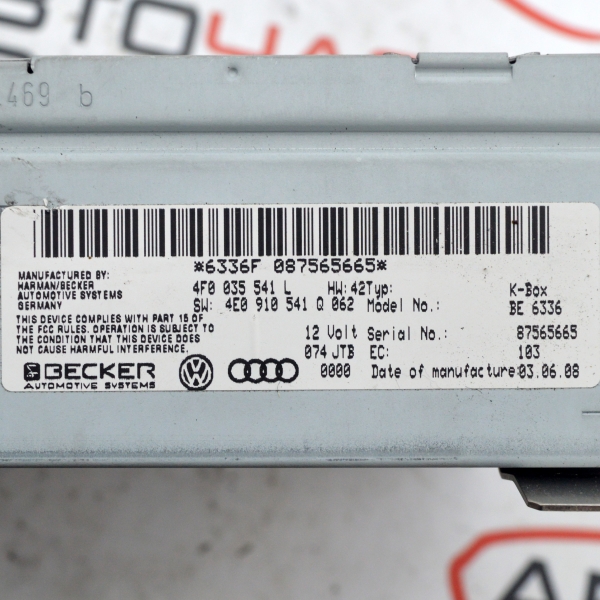 Радио тунер Audi A6 3.0 TDI 240 конски сили 4F0035541L