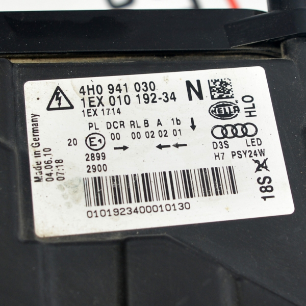 Десен фар ксенон Audi A8 4.2 TDI 351 конски сили 4H0941030N 2010г