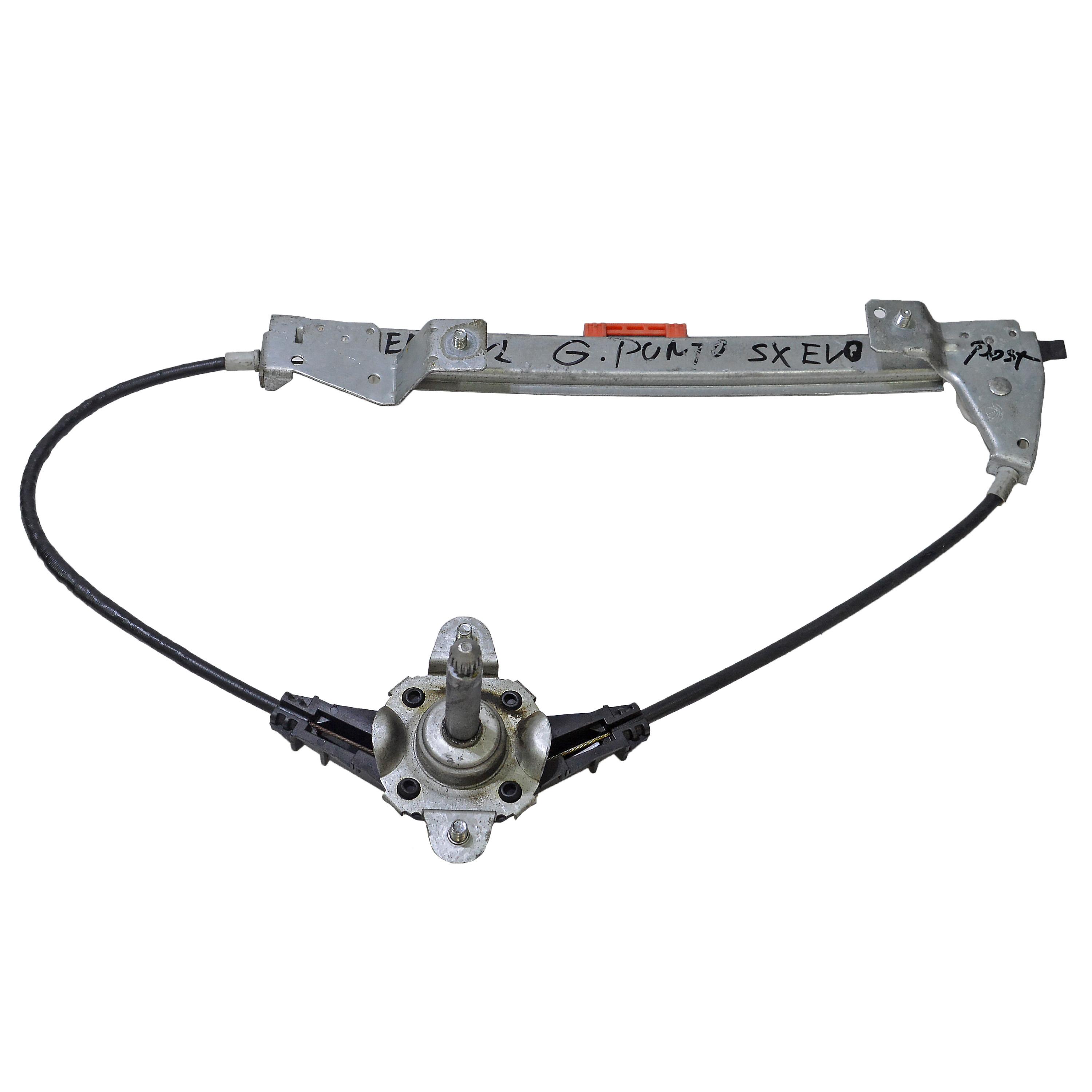 Заден ляв механичен стъклоповдигач Fiat Punto EVO 1.3 Multijet 84 конски сили