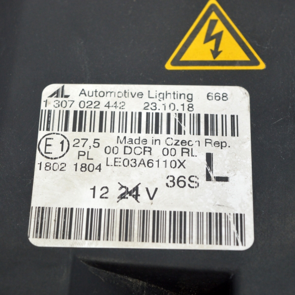 Ляв фар Audi A4 3.0 TDI 204 конски сили 1307022442