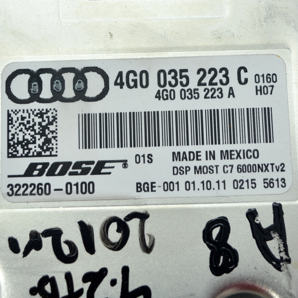 Усилвател Audi A8 4.2 TDI 351 конски сили 4G0035223C 2012 г