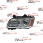 Ляв фар ксенон Lancia Thema 3.0 CRD 239 конски сили 68042155AD