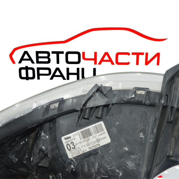 Ляв фар електрически Toyota Yaris 1.4 D-4D 81150-0D120 до 2009