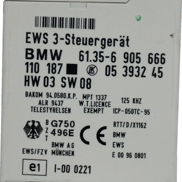 Имобилайзер BMW E46 2.0 i 143 конски сили 61.35-6905666