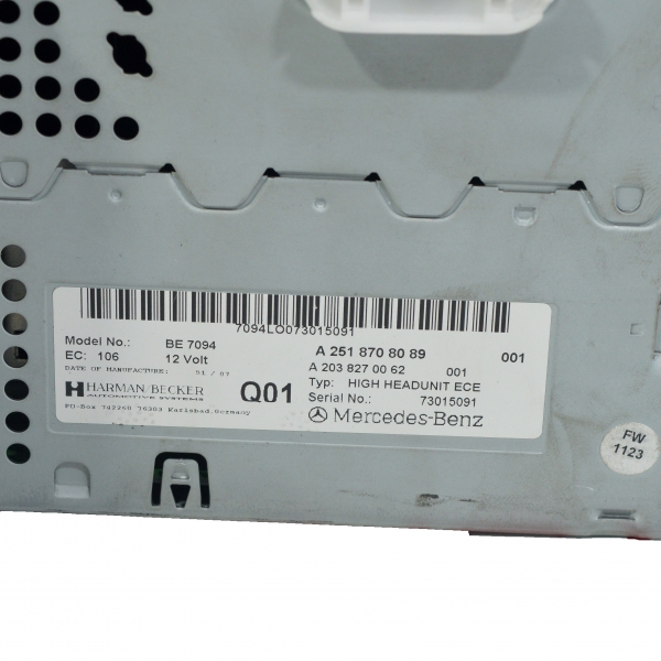 GPS навигация Mercedes R Class W251 3.0 CDI 190 конски сили A2518708089