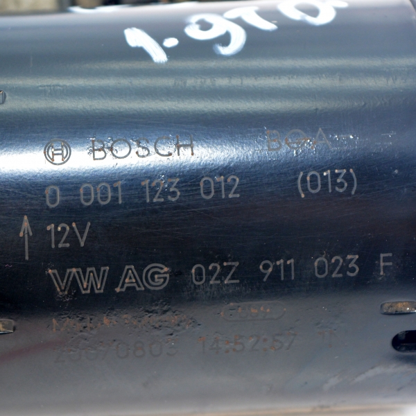 Стартер VW Golf 5 1.9 TDI 105 конски сили 02Z911023F 2009г 10 зъба