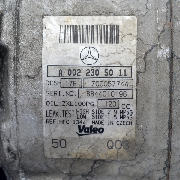Компресор климатик Mercedes C Class W204 2.2 CDI A0022305011 6 писти